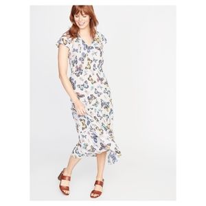 Old Navy butterfly print maxi dress